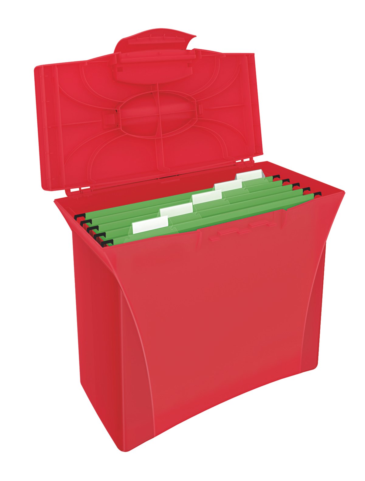 ESSELTE EUROPOST archivio portatile per cartelle sospese - contiene 5 cartelle - Rosso VIVIDA - 623964