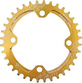 Plaque Dentaire Chaintring 10 4BCD Plaque de dent Ultralight étroite de la dent Ultralight Rond 30T 32T 34T 36T 38 MTB VTT de Montagne 104 BCD Roue à chaîne Costume