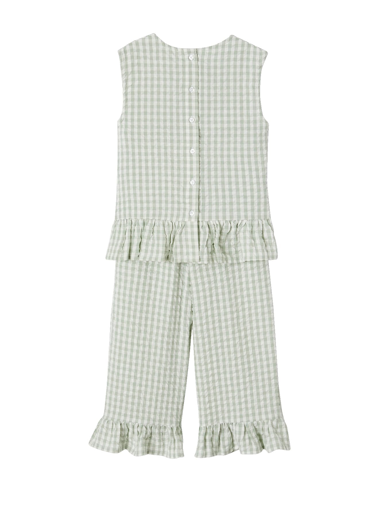 VERTBAUDET Ensemble fille blouse pantalon 7/8ème