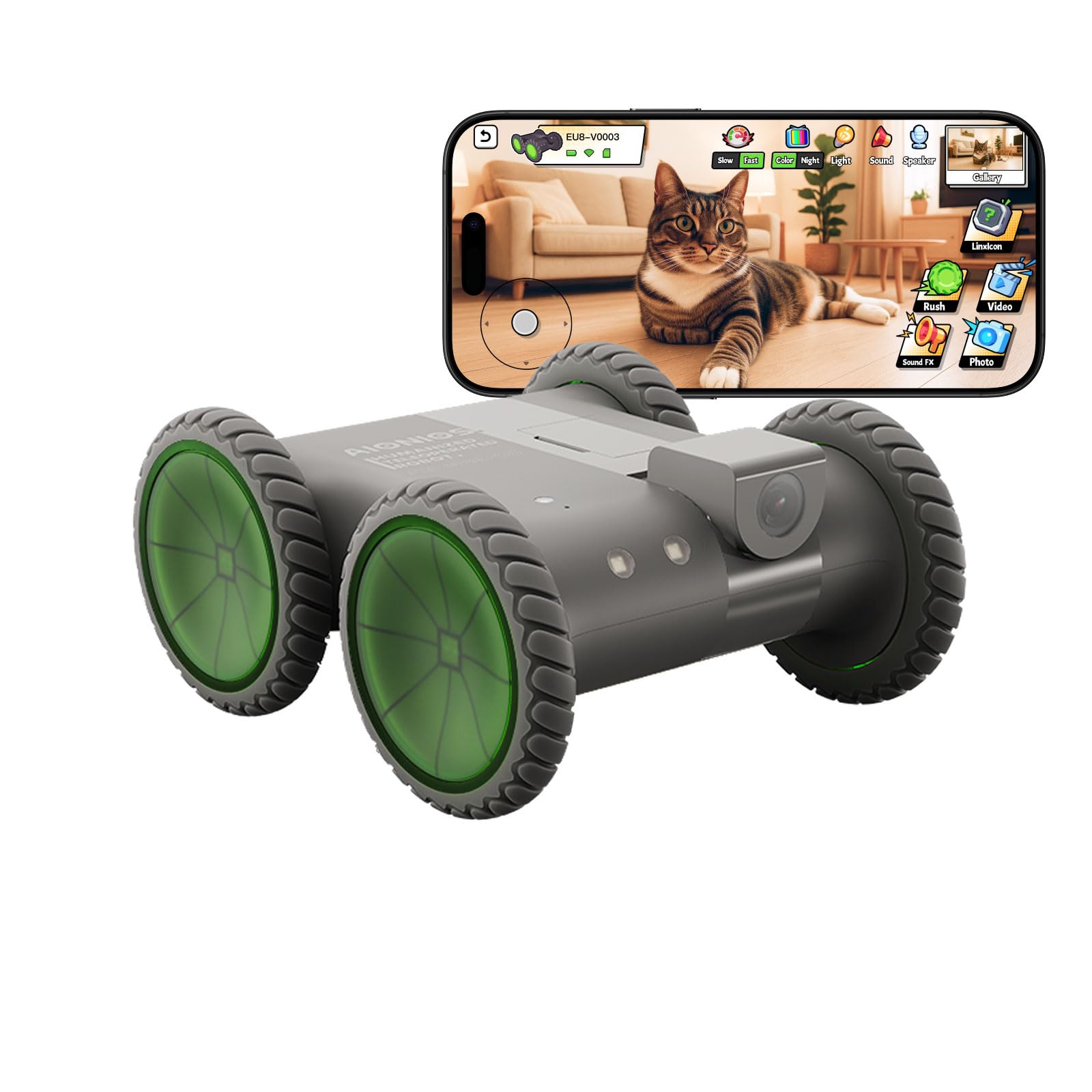 Photo 1 of AIONIOS ata05 All-Terrain Robot Camera for Home Security Pet Monitor, 2026 Red Dot Design Winner, 2026 iF Design Winner, 150-Day Standby, 1080P Night Vision, Two-Way Audio, Sentry Mode