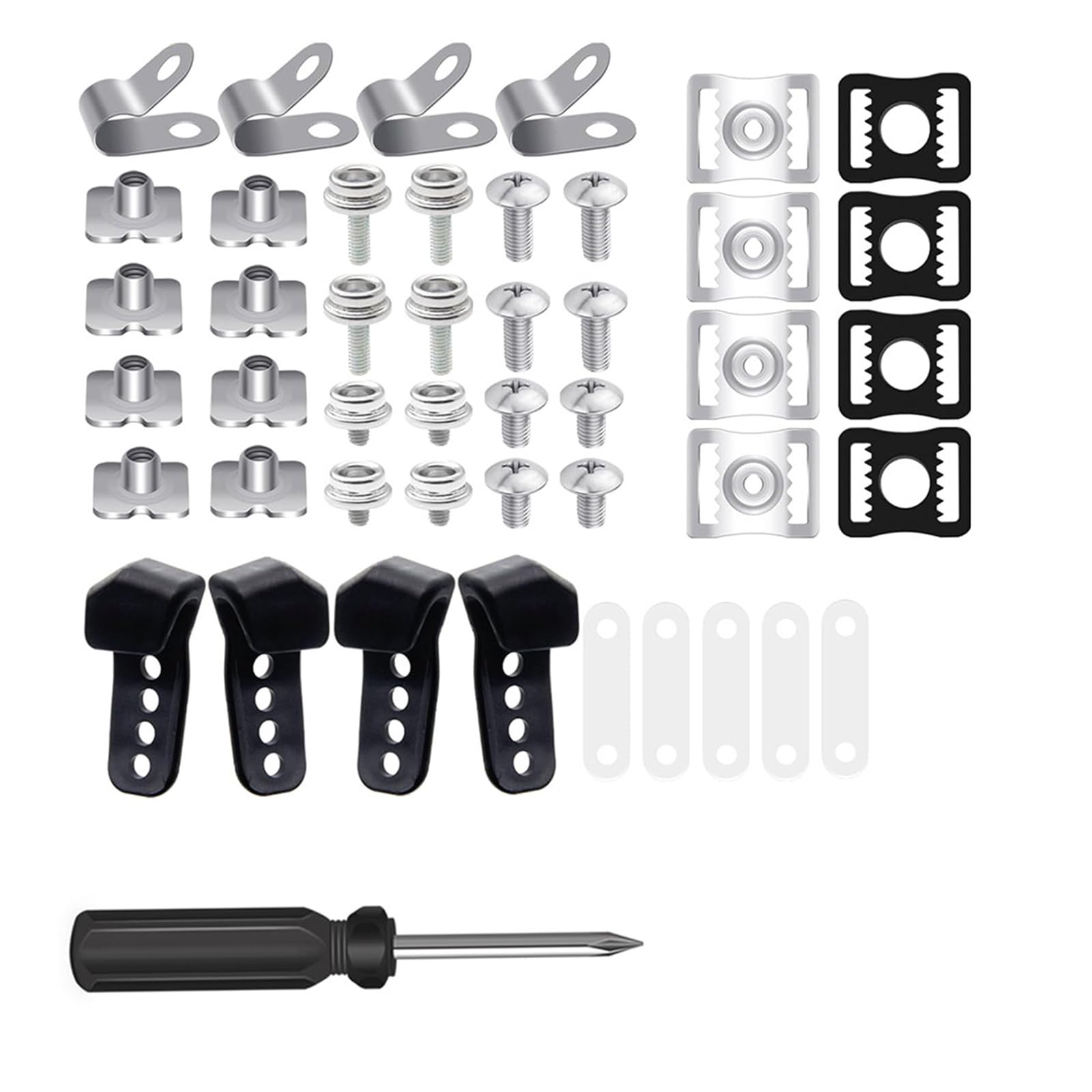 60 piezas de kits de reparación de cascos de fútbol, kits de hardware de casco de fútbol, piezas de repuesto para casco de hockey, béisbol, deportes