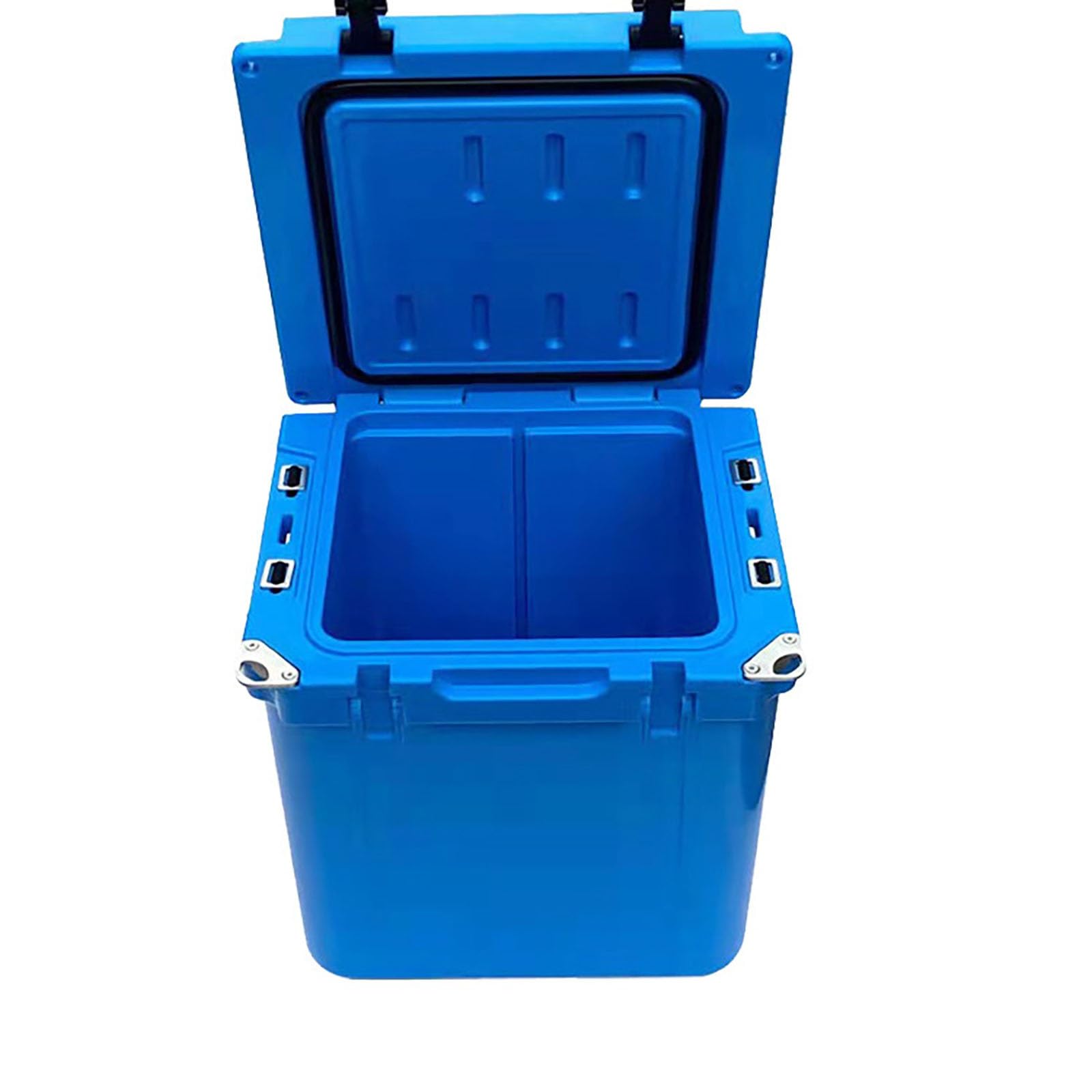 Scatola refrigerante portatile per ghiaccio secco – Contenitore isolante resistente con chiusure di sicurezza, cinghia laterale e chiusura ermetica per pesca e viaggi