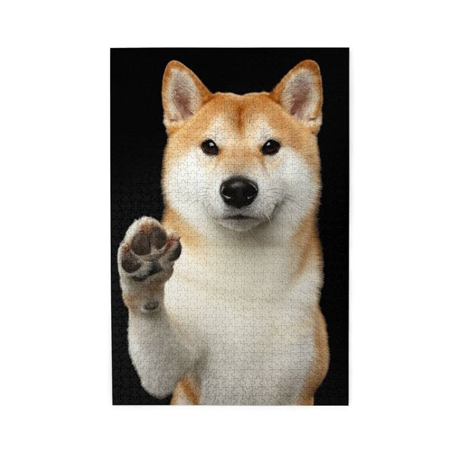 Amazon | 1000ピース ジグソーパズル 柴犬 いぬ 犬柄 木製 50