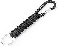 Vista 21 de EOTW Llavero con mosquetón, llavero de paracord con clip pequeño de aluminio en forma de D para camping, senderismo, pesca o como organizador