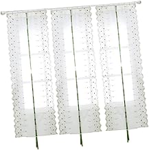 Levemolo Cortinas Bordadas Cortinas Transparentes Cortinas Transparentes Bordadas Painéis De Cortina Transparente Cortinas De Voile Janela Flores Transparentes Blindagem De Janela Cortina