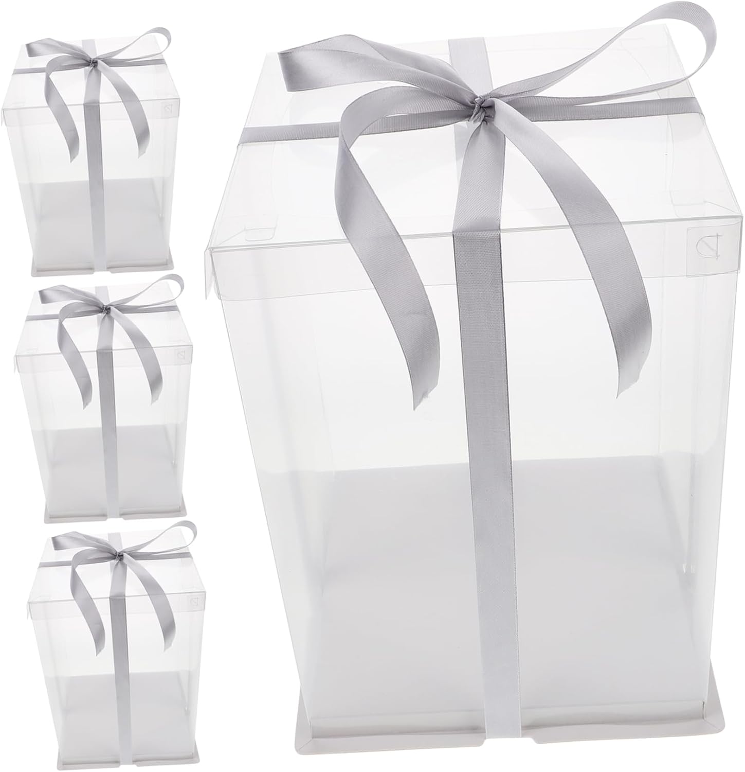 Translucent Cake Carrier Boxes 8 Inch Birthday Cake Containers Plastic Cake Storage Boxes Candy Box for Packing Reusable Color