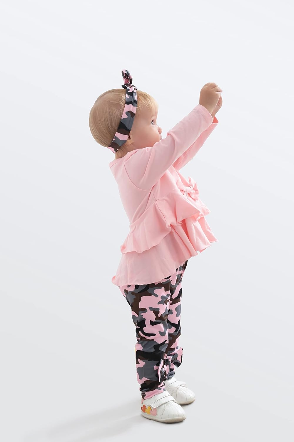 XUANHAO Baby Girl Clothes Infant Toddler Girl Clothes Fall Winter Outfits Long Sleeve Ruffle Tops Girls Pants Sets 3-24M - Image 3