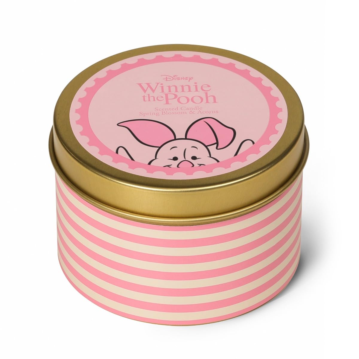 Disney Pink Winnie The Pooh Piglet Inspired Candle – Spring Blossom & Acorns Scent 175G (1-Wick) - Diswtpc003p