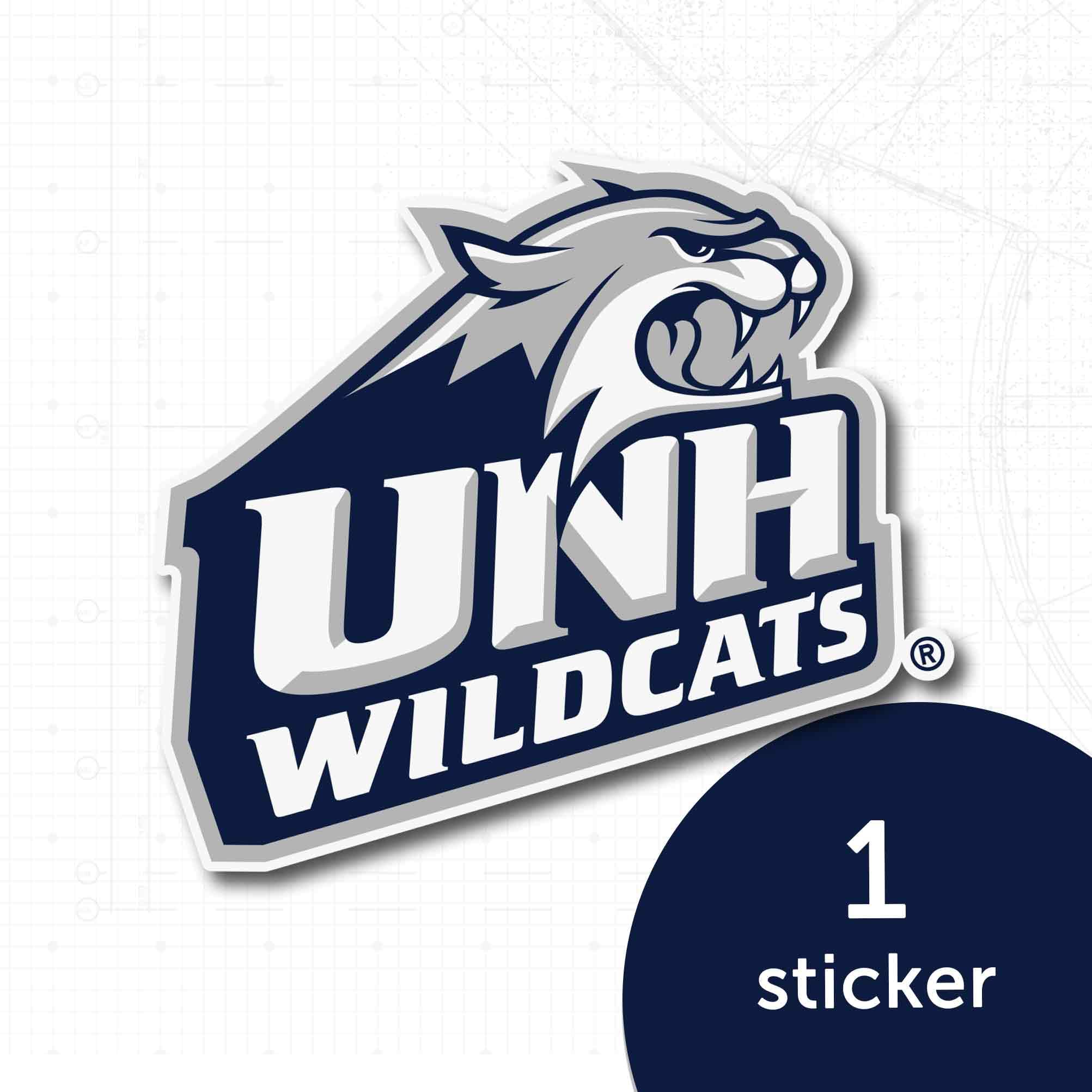 Desert Cactus University Of New Hampshire Sticker Wildcats Vinyl Decals Laptop Water Bottle Car Scrapbook T2 Type 2