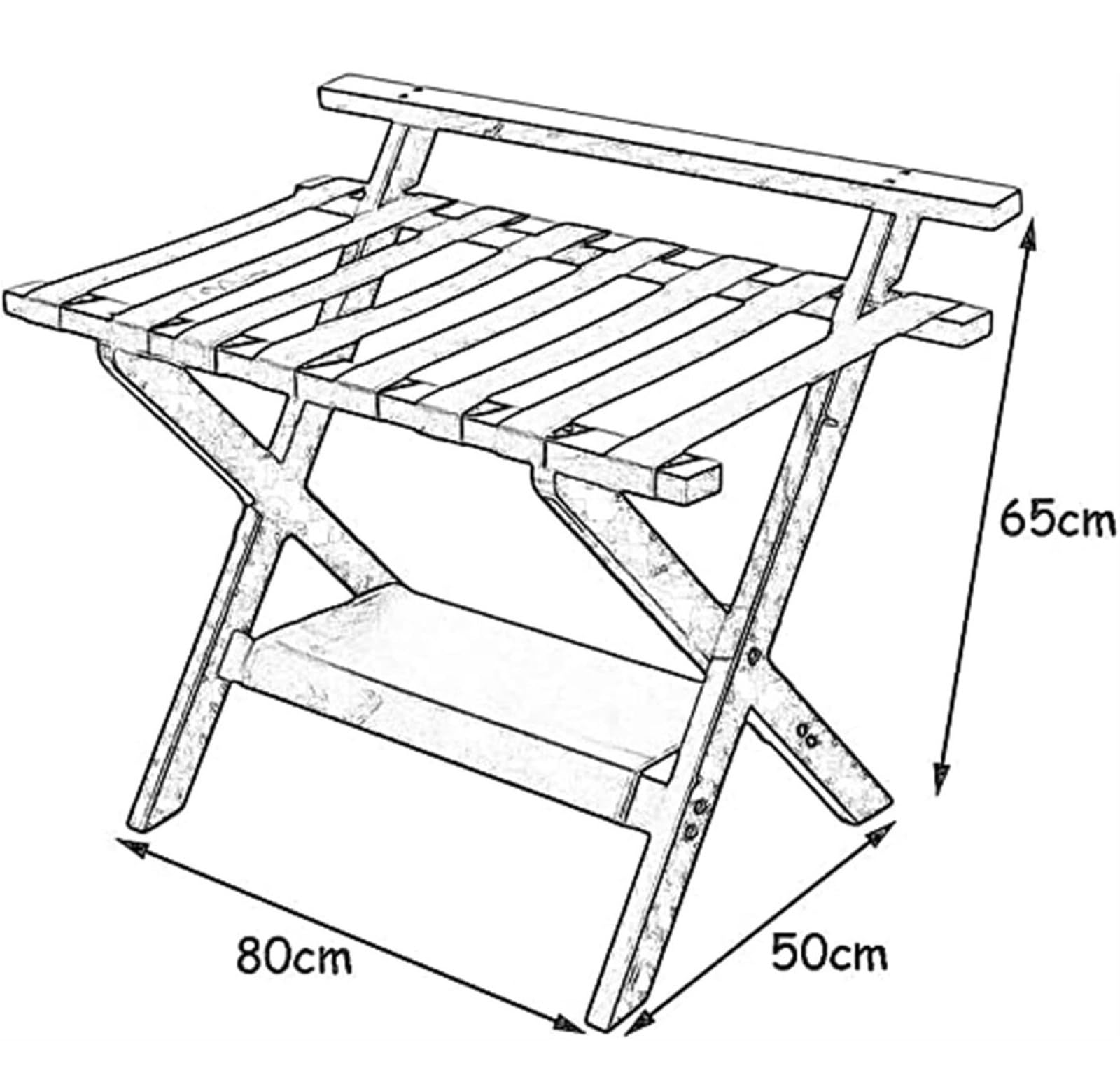 Stojak Na Walizki Z Do Pokoju Gościnnego 2-pakowe Stojaki Na Bagaże Drewniany Stojak Walizki Z Półką Bagaż Do Hotelu(White)