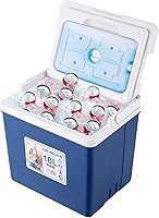 LIFEBROS 11Qt Insulated Portable Cooler with Ice Pack - Leak-Proof Ice Chest for Camping, BBQ, Picnic - Keeps Cold 3 Days