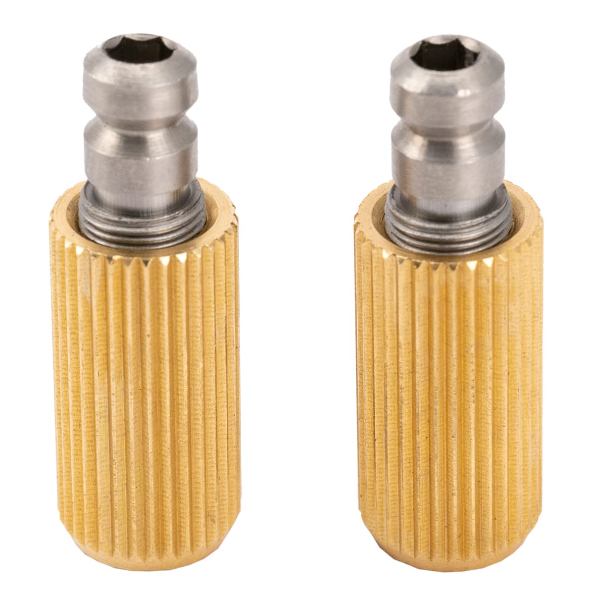 Wilkinson Guitar Bridge Inserts and Studs for Wilkinson WVS50IIK Tremolo, Original Color (Set of 2)