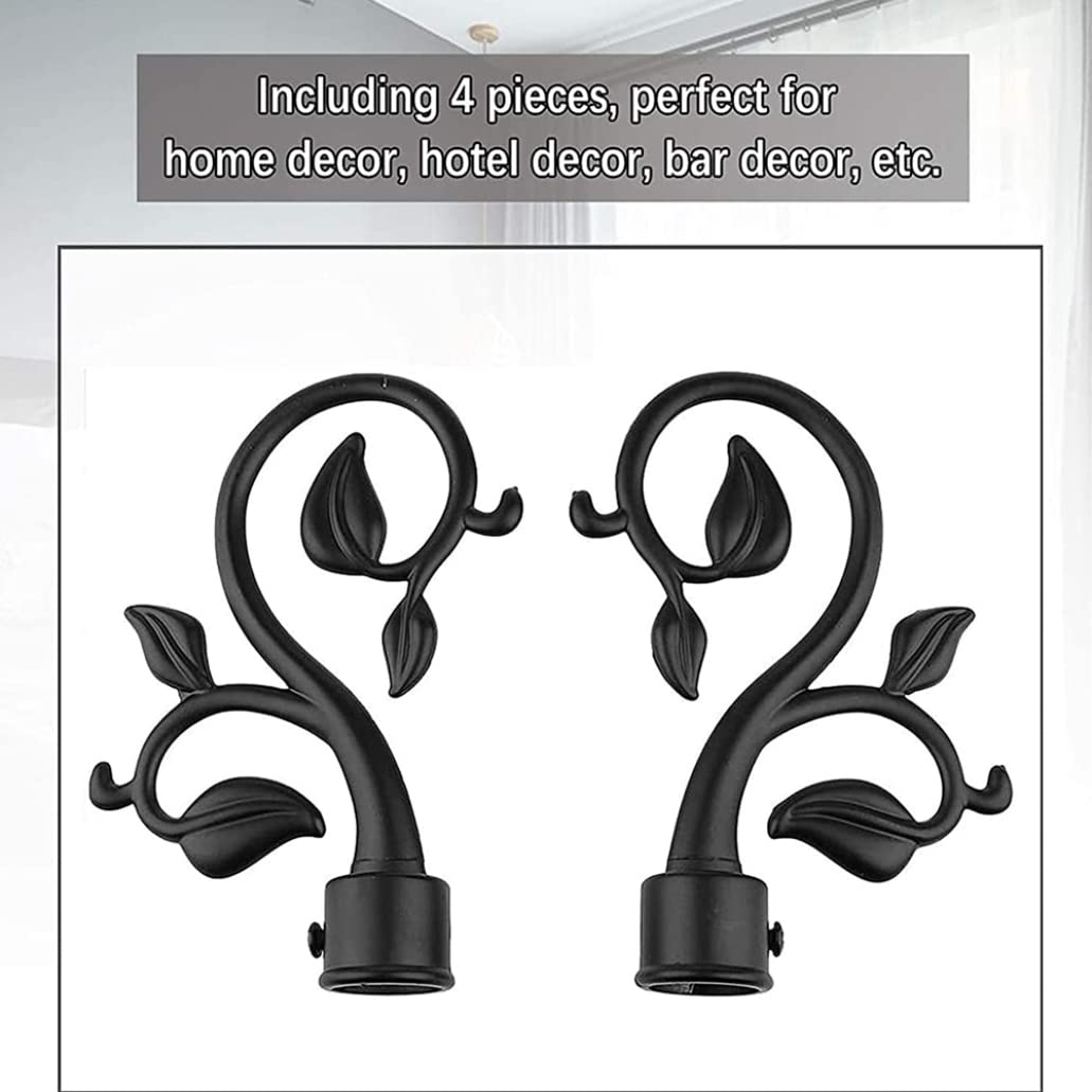 Lot de 4 embouts de tringle à rideaux – Embouts décoratifs pour tringles à rideaux – Accessoires élégants pour décoration d'intérieur, parfaits pour le salon et la chambre à coucher