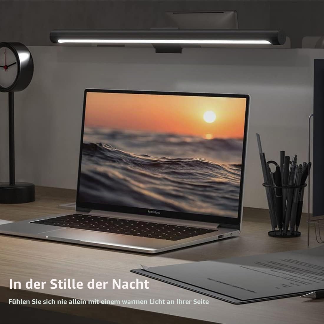 XIAOMI Mi Computer-Monitor-Lichtleiste – einfache Installation, zusätzliche Computerbeleuchtung ohne Platz auf dem Schreibtisch, mit kabelloser Fernbedienung, die Lichter einfach einstellen