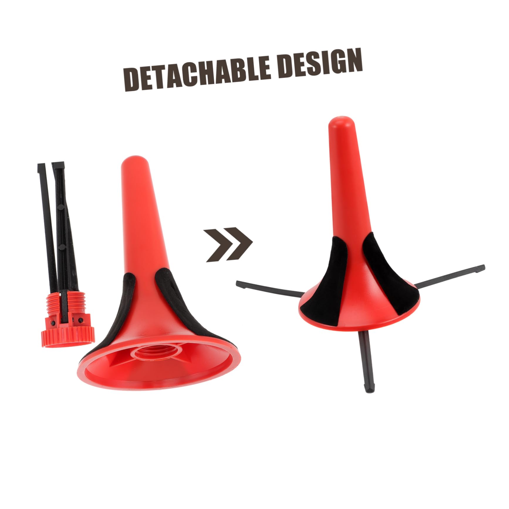 Toyvian 3pezzi Supporto Portatile Per Clarinetto Con Design Tre Piedi Stabile e Rimovibile Per Strumenti Fiato