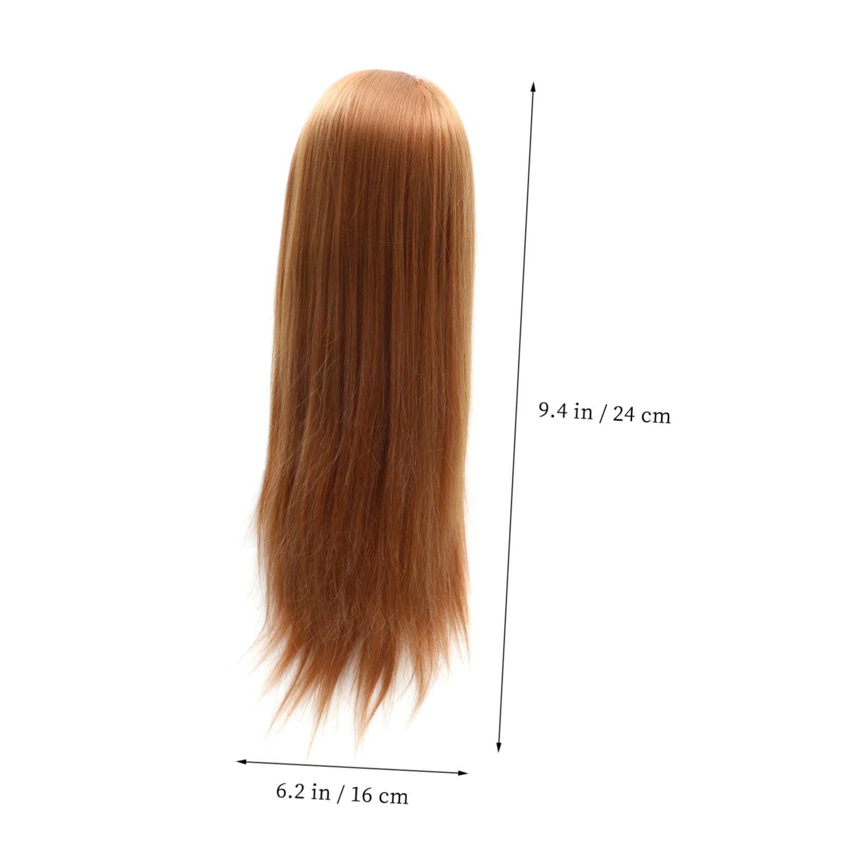 Tête de Mannequin D'entraînement pour Coiffure, Or, Fibre Haute Température