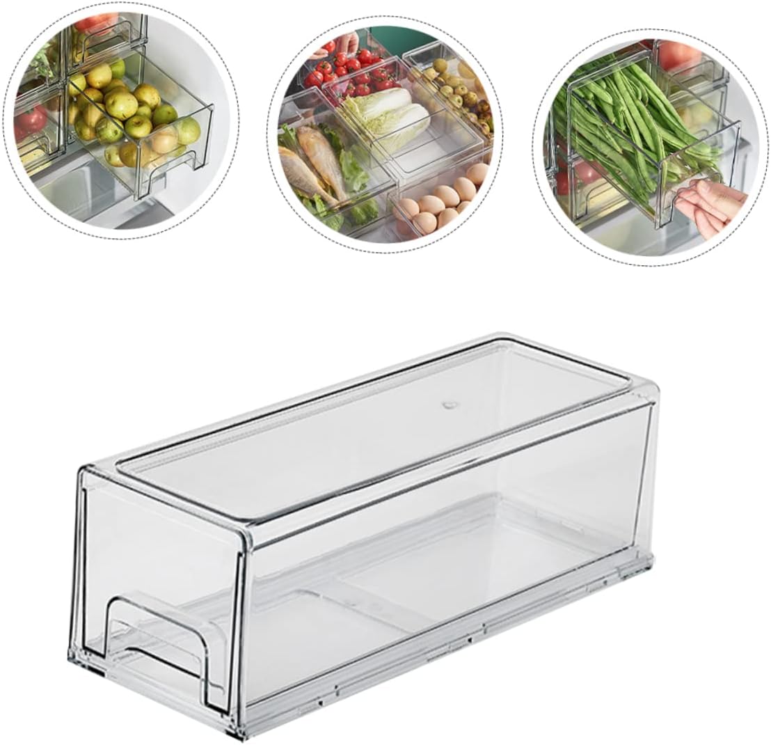Refrigerator Storage Box Fridge Organizer Food Storage Containers Bins Fridge