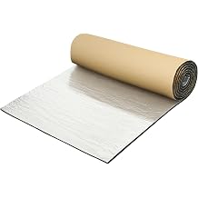 X AUTOHAUX 394mil 10mm 2.69sqft Car Sound Deadening Mat Aluminum Foil