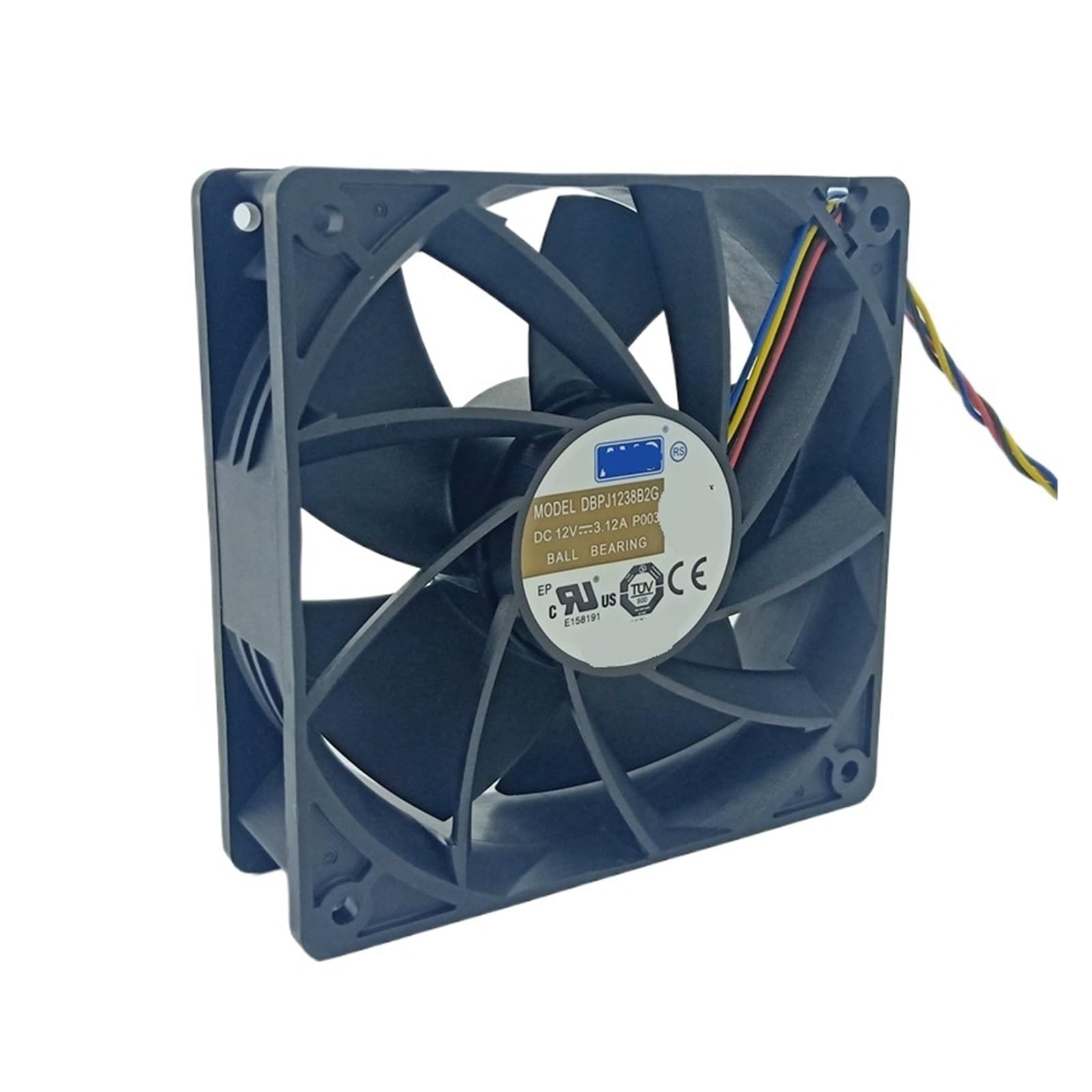 QNEZIQTMH DBPJ1238B2G 12038 12V 4-Wire 120mm 12cm Cooling Fan 7000RPM