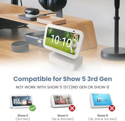 Miniatura 2 de GGMM Base de batería para Show 5 (3 generación, versión 2023), base de batería portátil Show 5, soporte ajustable para Show 5 de 3 generación,