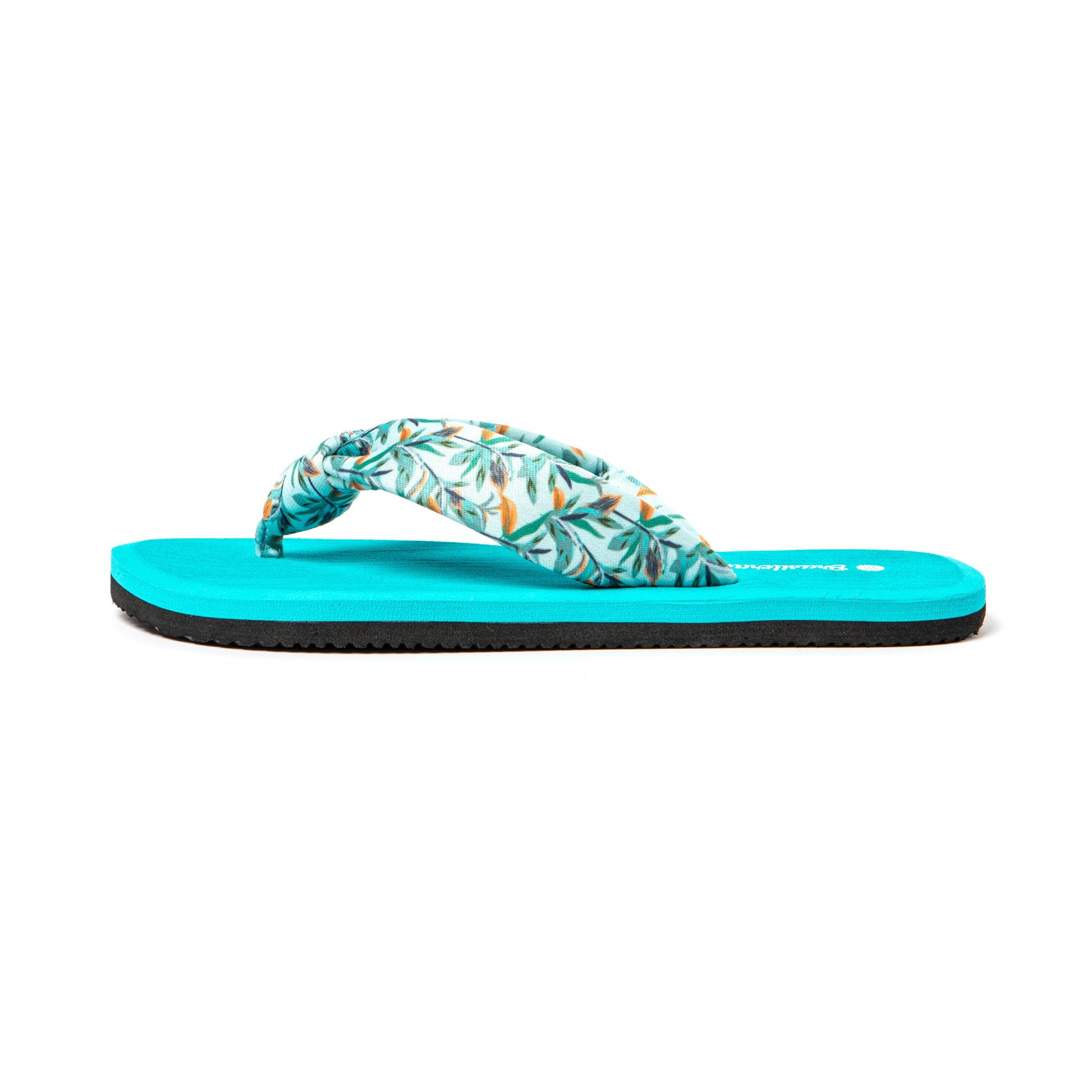 BRASILERAS Tongs Hibiscus Nudo pour Femme | Plage et piscine, semelle flexible, design léger, vacances, douche, été, camping, promenade et usage quotidien