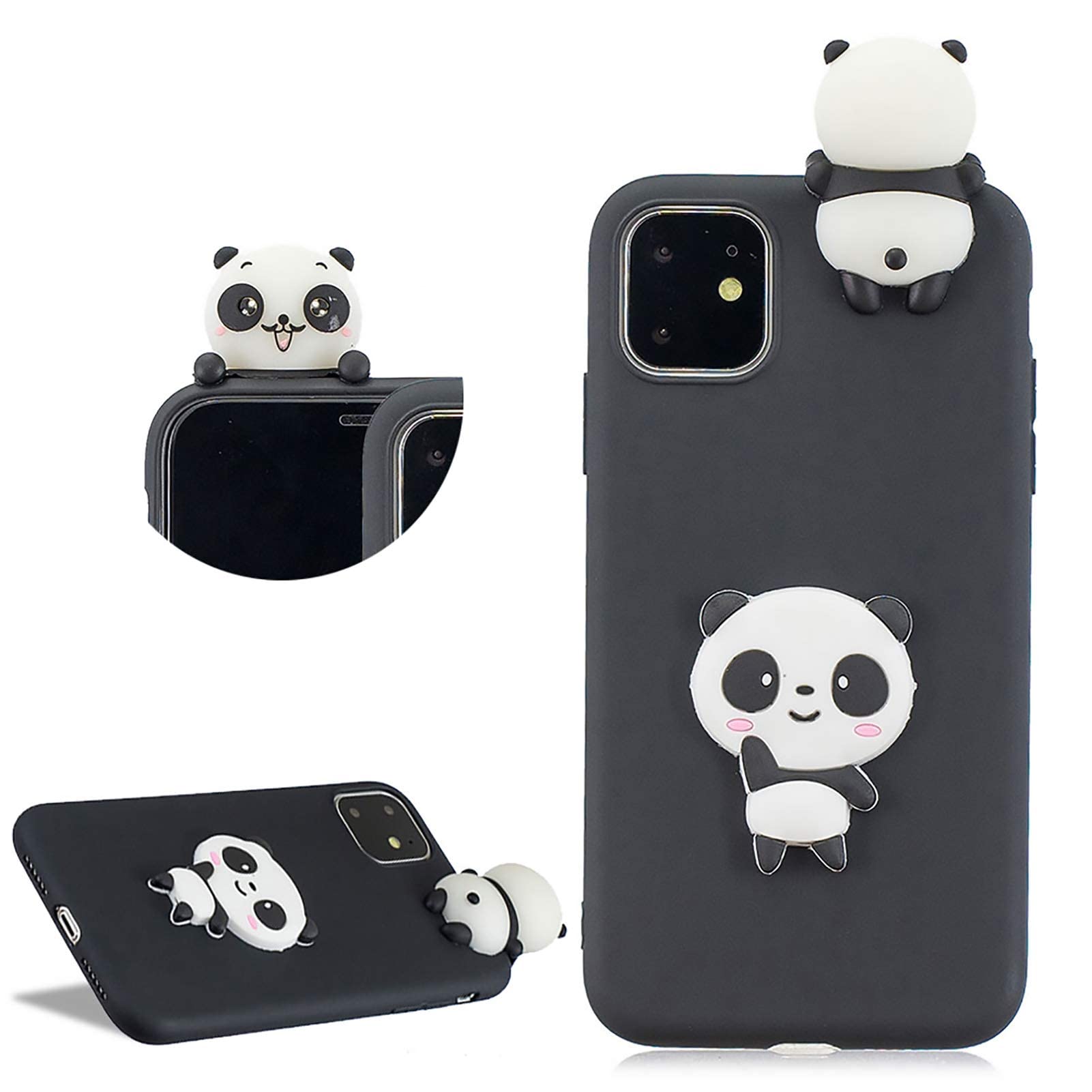 Custodia Per IPhone 11 Pro Con Panda 3D – Morbida TPU Antiurto, Paraurti, Cartoon Carina – Regalo Per Ragazze E Ragazzi