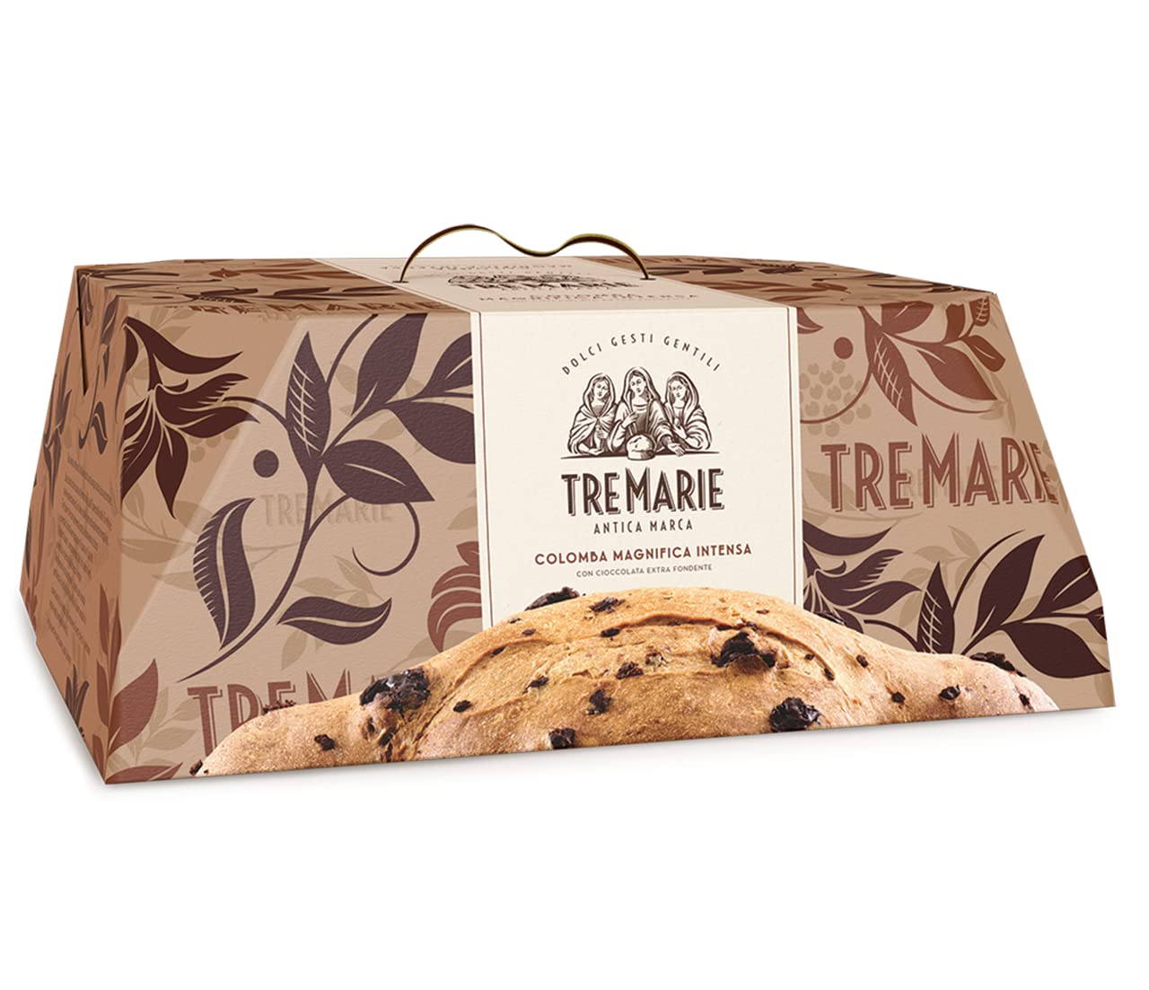 Tre Marie Colomba Magnifica Intensa Typisches Dessert der Ostertradition Osterkuchen mit Extra Dunkler Schokolade 800g