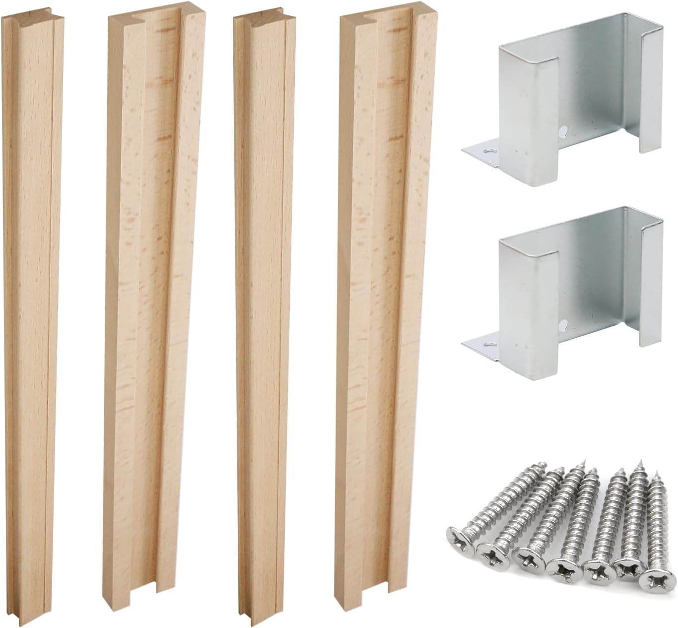 HEVSTIL Wooden Drawer Slides 16 Inches Traditional Wood Center Guide