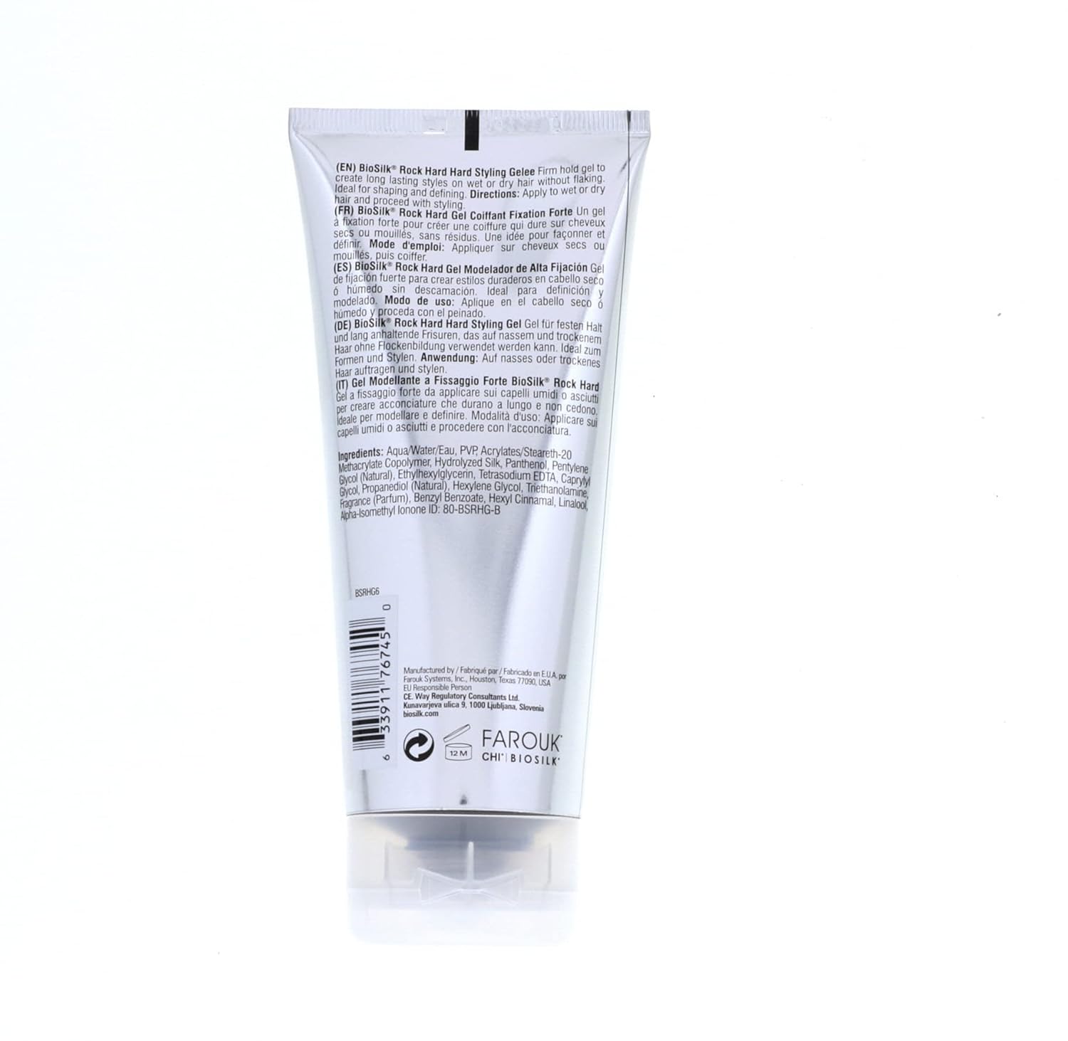 Biosilk Rock Hard Hair Styling Gelee 6 oz (Pack of 5)