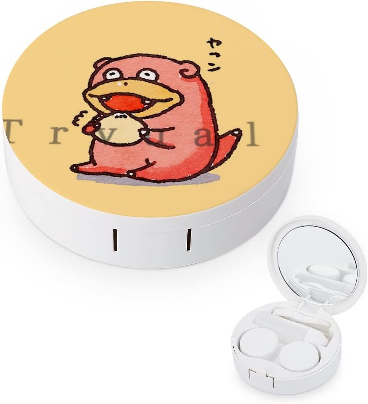 ヤドン コンタクトレンズケース 鏡付き 保存液 洗浄液 容器 軽量 旅行 出張 携帯便利 おしゃれ かわいい 人気 グッズ キャラクター 75 Off ヤドン コンタクトレンズケース 鏡付き 保存液 洗浄液 容器 軽量 旅行 出張 携帯便利 おしゃれ かわいい 人気 グッズ キャラクター 75 Off