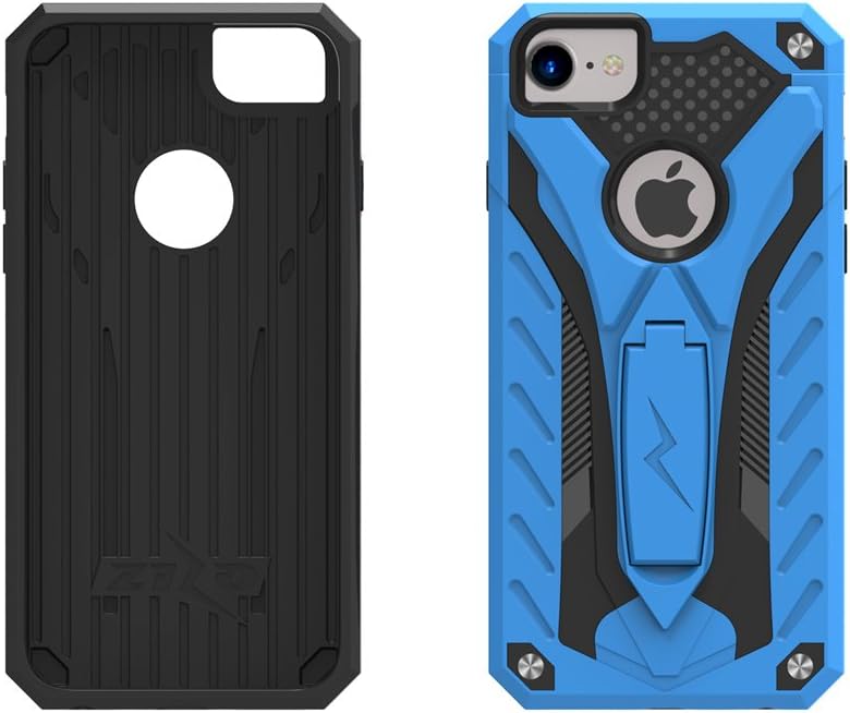 ZIZO Static Series for iPhone 8 Case Military Grade Drop Tested with Built in Kickstand iPhone 7 iPhone 6s Case Blue Black