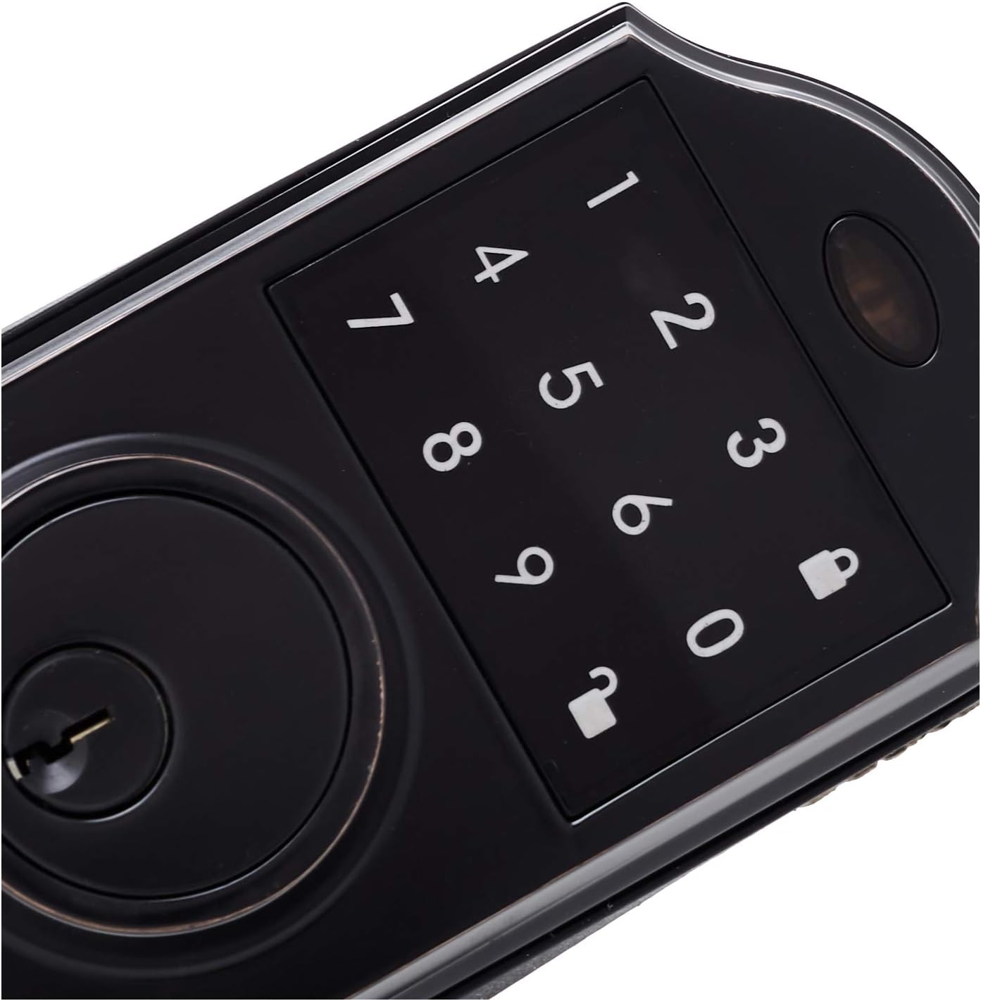 Amazon Basics Electronic Deadbolt Door Lock, Classic, Oil Rubbed Bronze