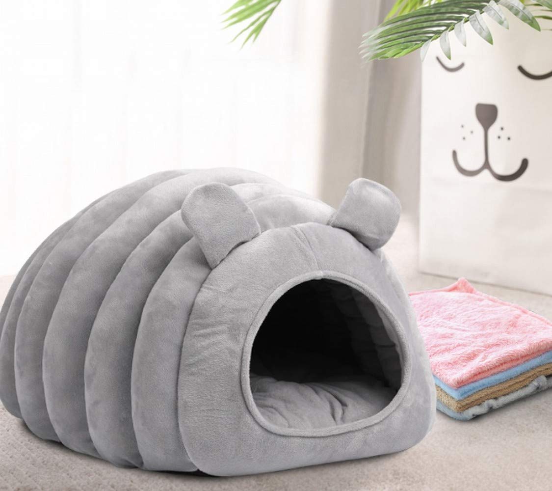 Niche chat intérieur chaud et fermé pour des nuits paisibles en hiver taille L