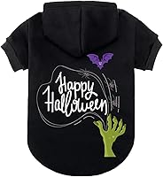 Vista 8 de EXPAWLORER Sudaderas con capucha para perros - Sudadera suave y cálida de otoño e invierno con agujero para correa, ropa de invierno y otoño