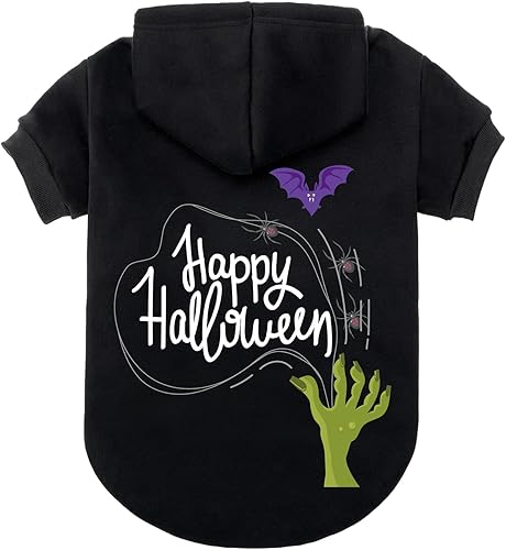 Miniatura 8 de EXPAWLORER Sudaderas con capucha para perros - Sudadera suave y cálida de otoño e invierno con agujero para correa, ropa de invierno y otoño