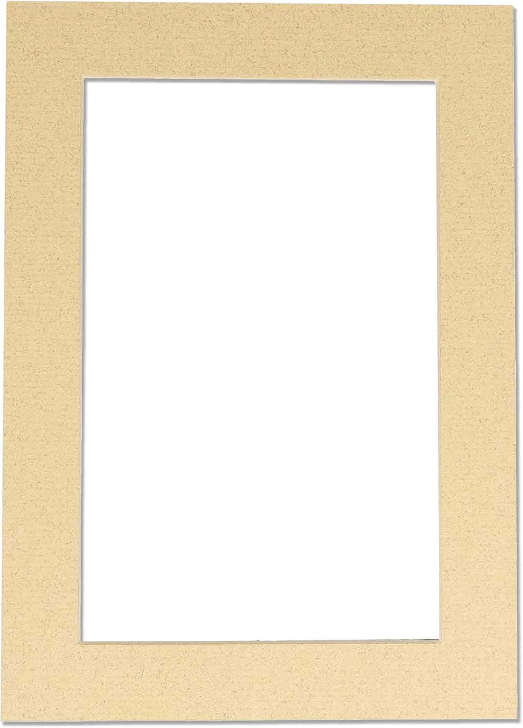 11x14 Mat Bevel Cut for 9x12 Photos - Acid Free Tan Precut Matboard - For Pictures, Photos, Framing - 4-ply Thickness