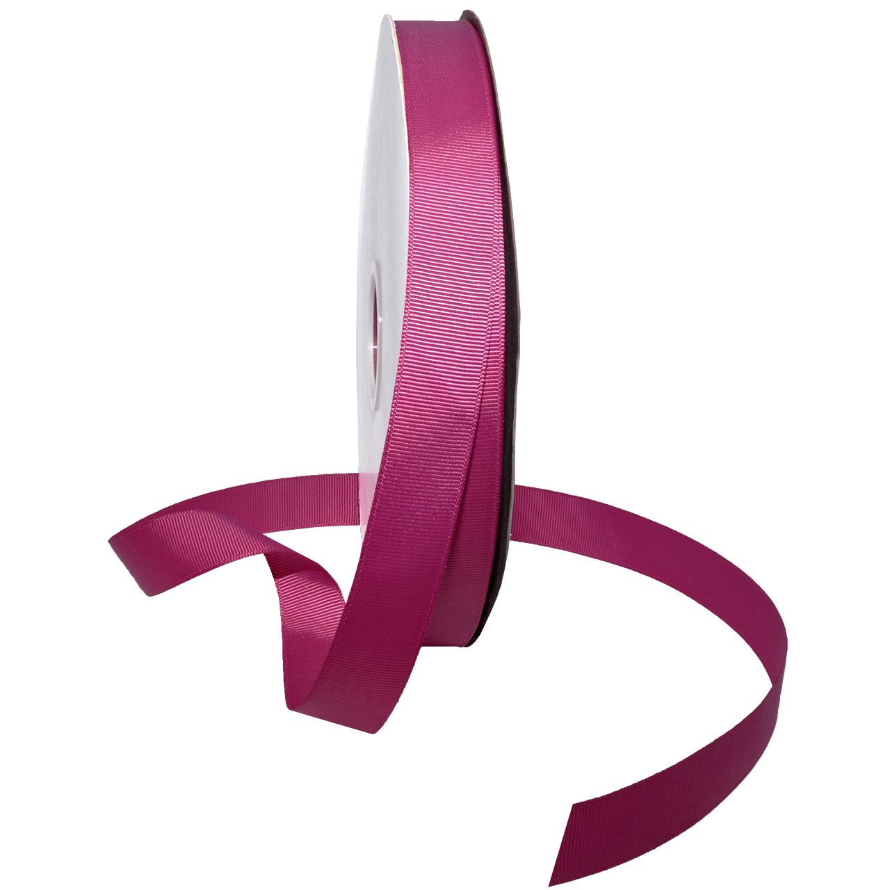 Ruban gros grain rose framboise solide pour attacher et border les tissus