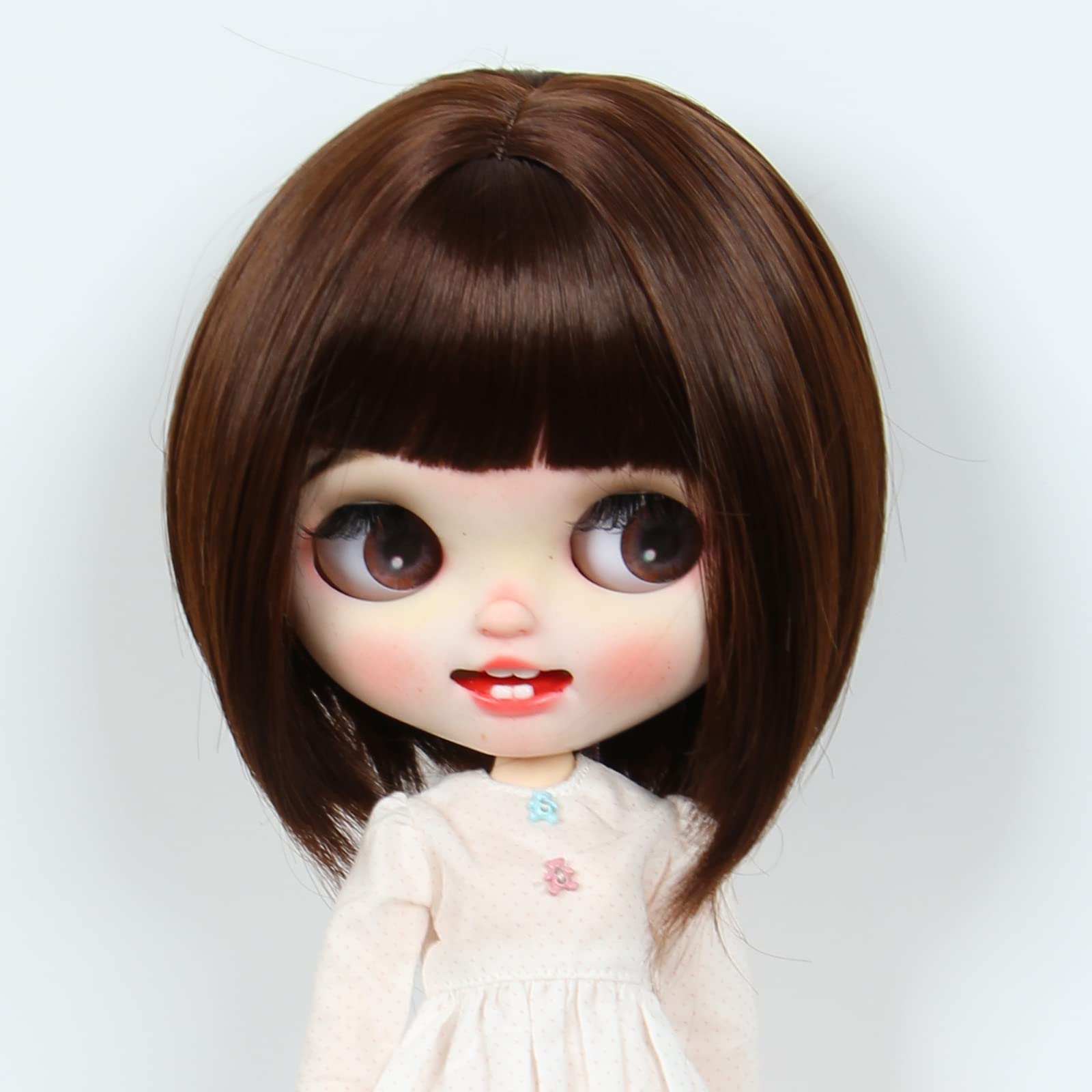 Amazon.co.jp: Linfairy 9-10 inch Doll 人形用 ウィッグ (brown