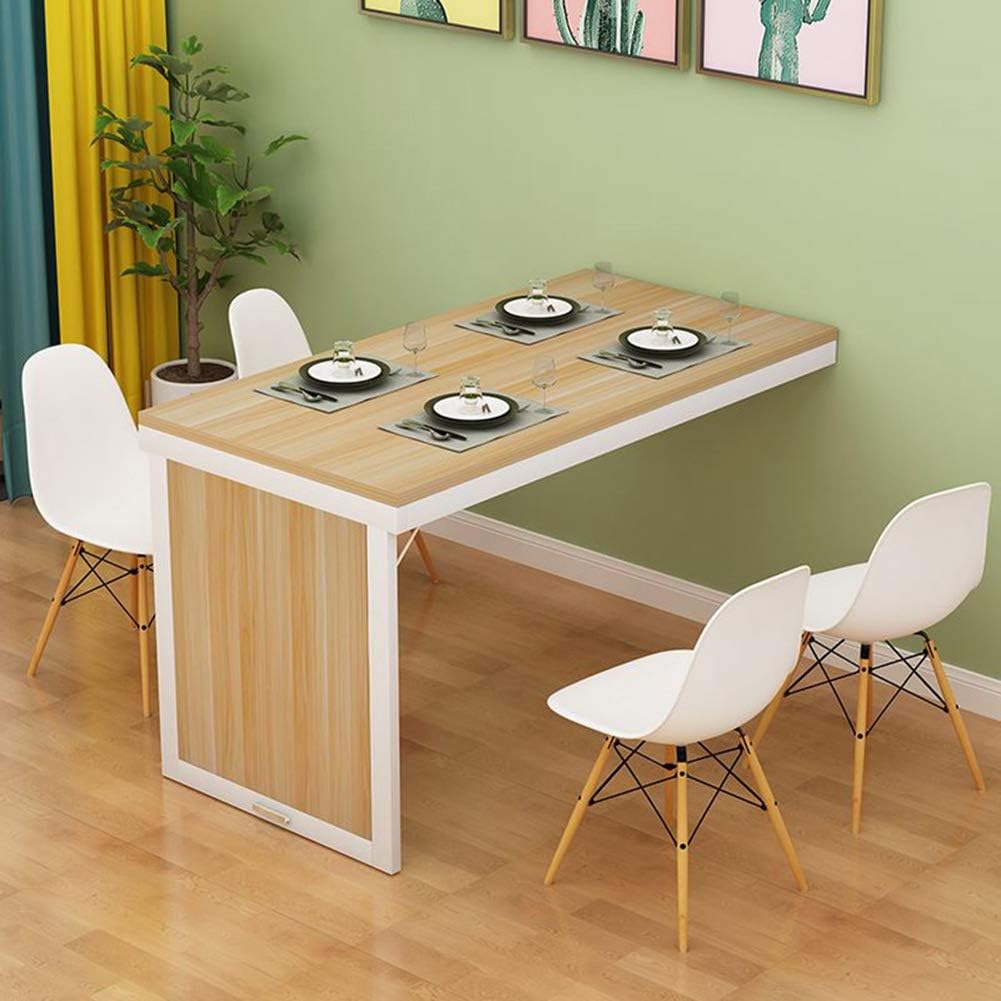 TRIZAND Klaptafel voor balkon, keuken, markt, camping, klein, opvouwbaar, belastbaar tot 20 kg, multifunctionele tafel, 80 x 60 cm, wit 23500