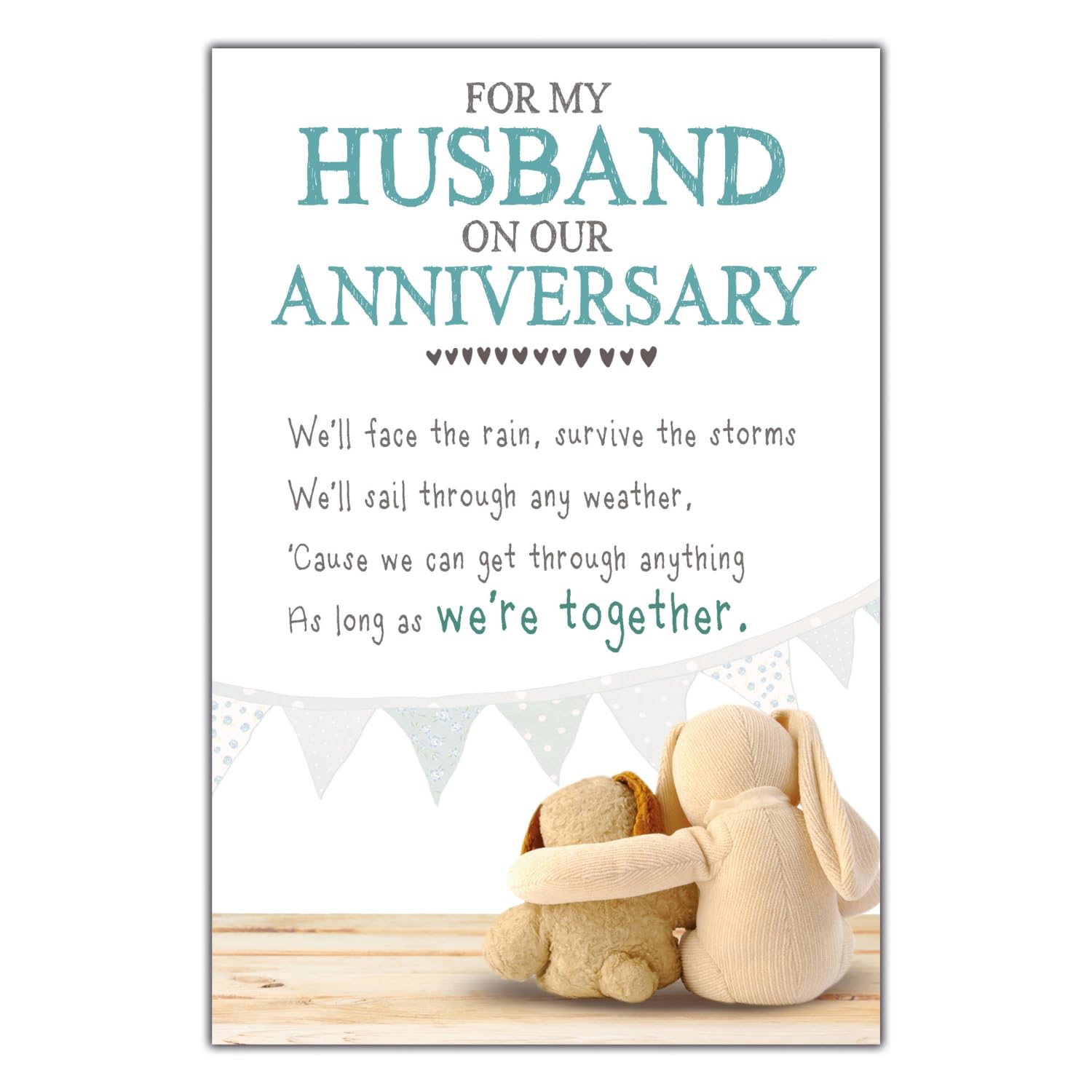 Snuggly Bumpkins For my Husband Anniversary Card, As Long As Were Together, M...