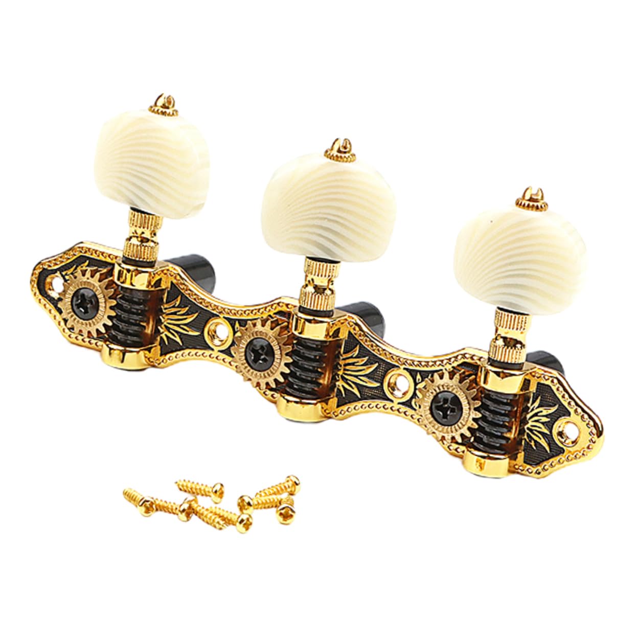 Goldene Gitarrenwirbel Gc304, 1 Satz aus Metall für Gitarre und Ukulele
