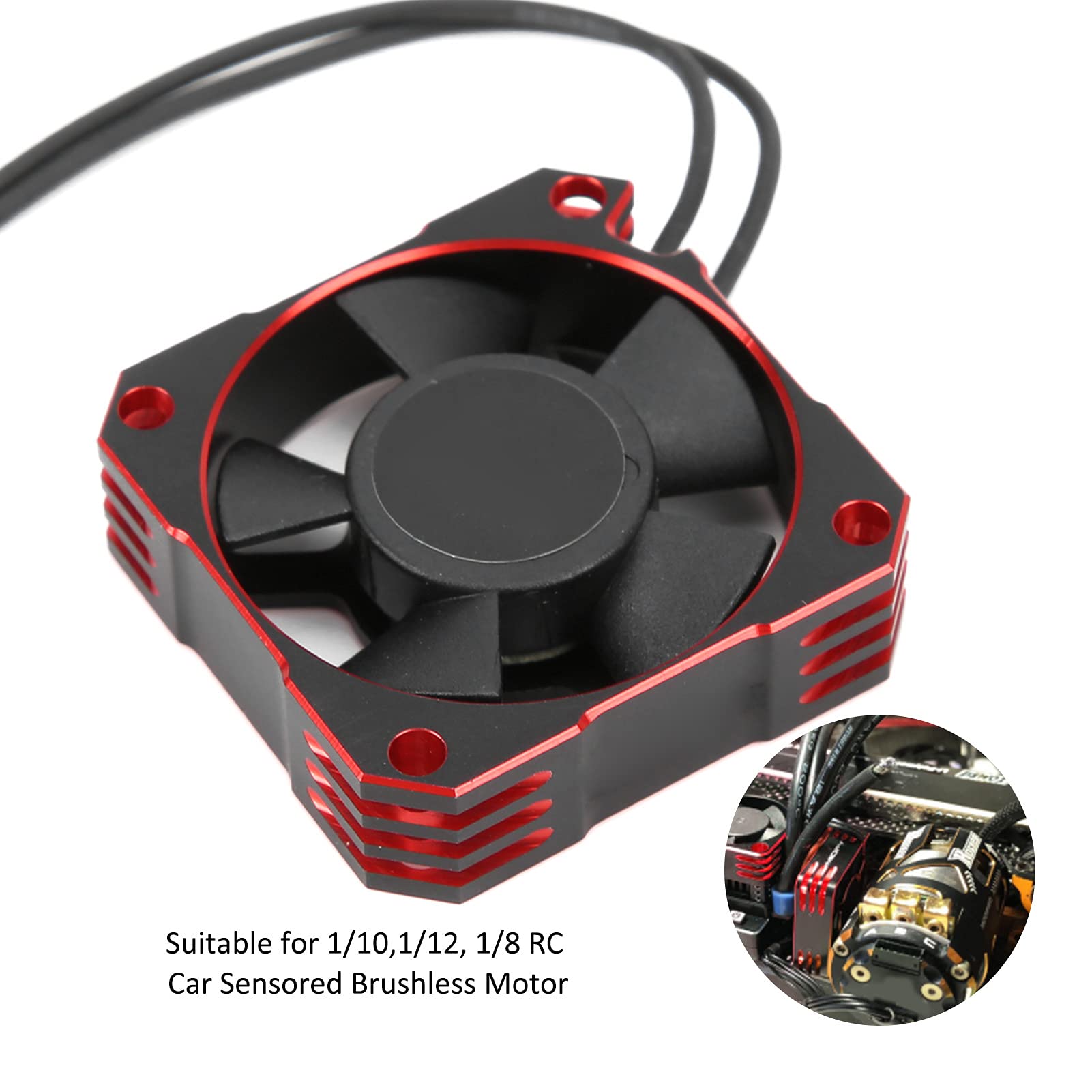 Ventola Raffreddamento Motore RC 28000 RPM - Per Auto Scala 1/8 1/10 1/12 - Foto 4