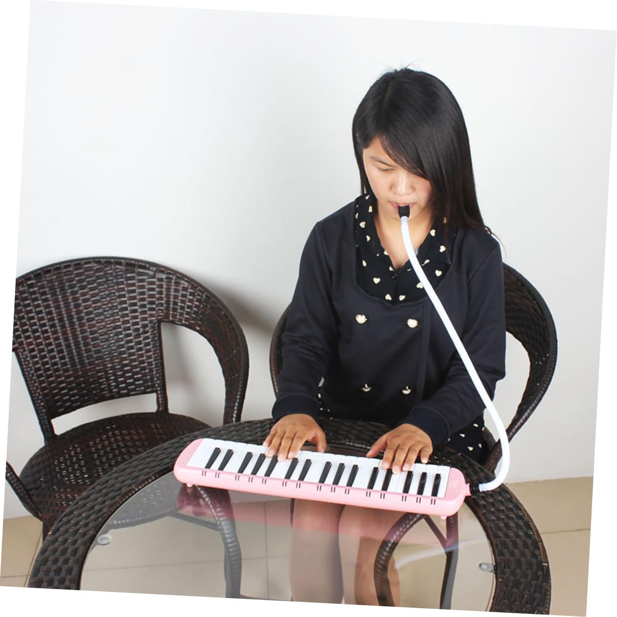 BESTonZON Pianola Tasti con Custodia Strumento Musicale Melodica Portatile per Principianti e Amanti della Musica senza Necessità di Batterie