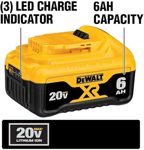 Miniatura 11 de Batería con ion de litio, premium DeWalt dcb206 20 V Max 6.0 Ah