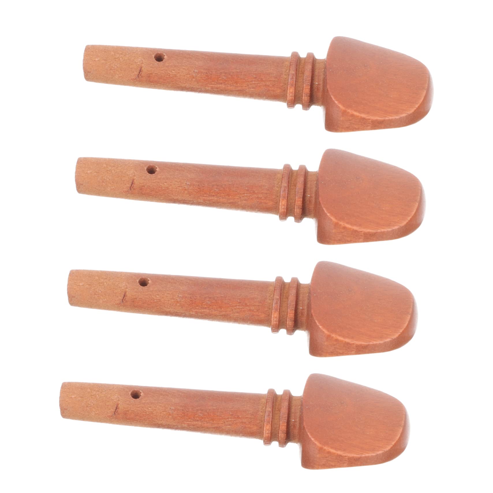 HANABASS 4Pcs Tuning Pegs for Violin Smooth Edges Durable Violin Accessories Lightweight and Portable for String Tension and Elegant Decoration