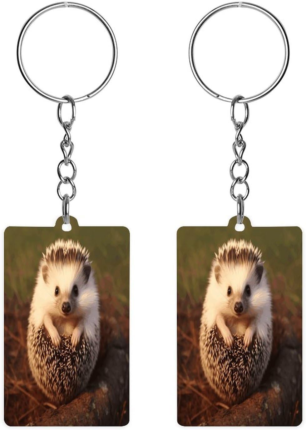2×1.2 in Acrylic Keychain Cute Acrylic Keyring Animal Pendant