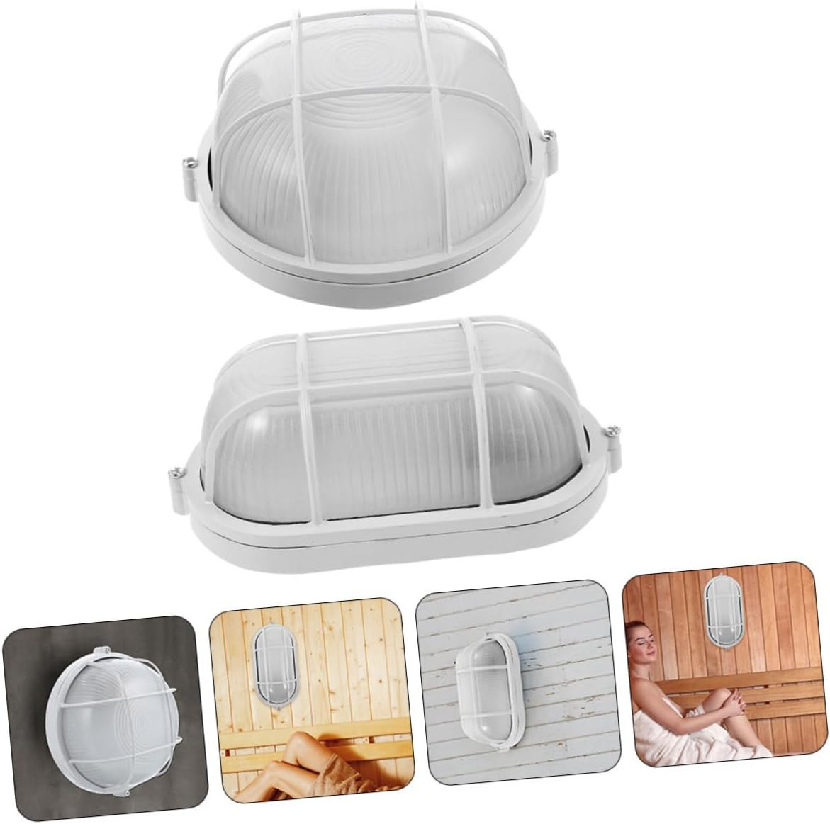 UPKOCH 2pcs -Explosion Sauna Wall to Install for Steam Room and Sauna Room Lighting and Fixture