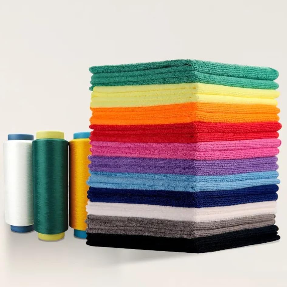 Image of Showstopper Microfiber Cleaning Cloth,11 Pack Cleaning Rag,Cleaning Towels 250GSM (11 Colors, 40cm X 40cm)