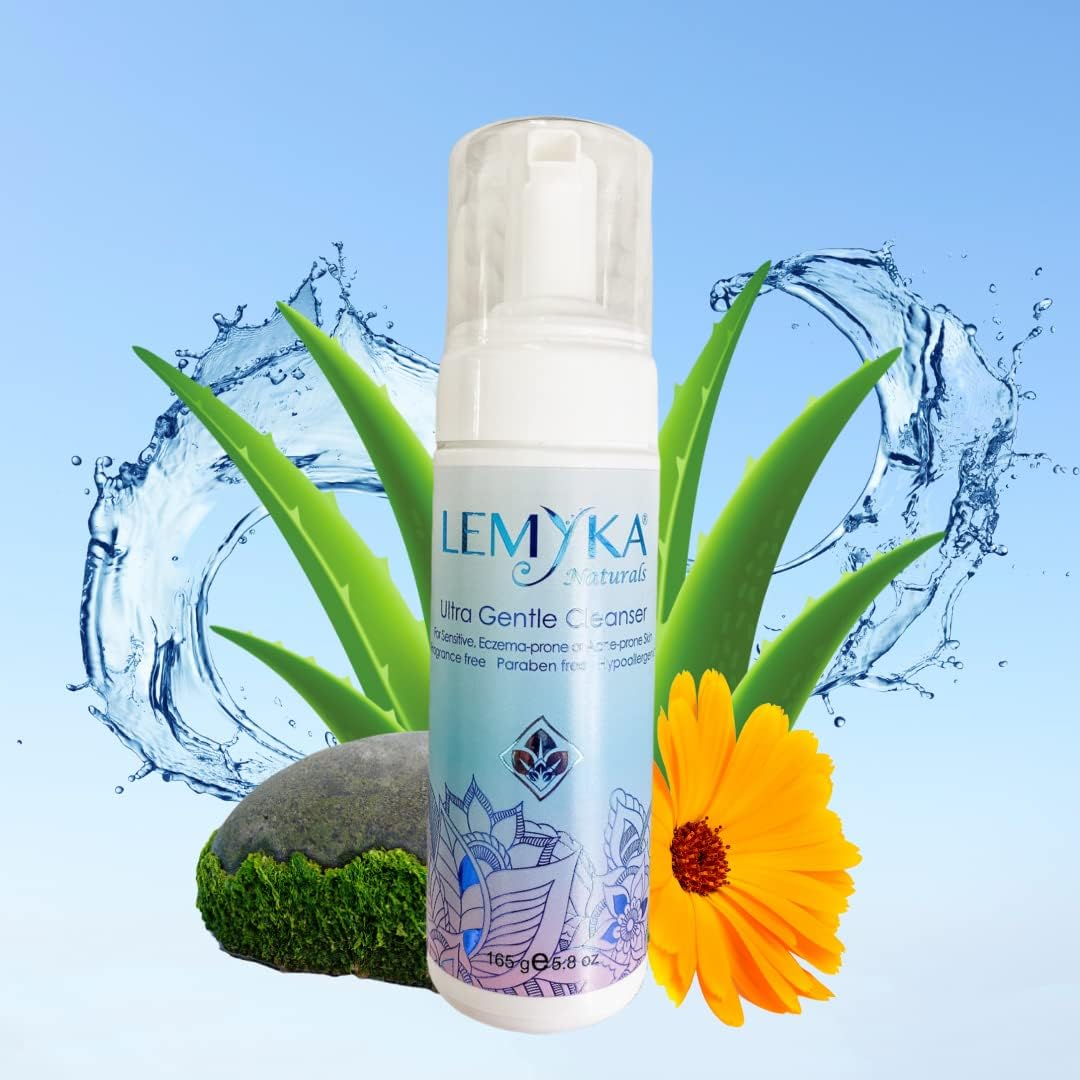 Michaderm Ultra Gentle Cleanser, for Dry Patches, Scaly Skin, Baby Eczema, Baby Rash, Natural, Plant Based & Biodegradable,150g