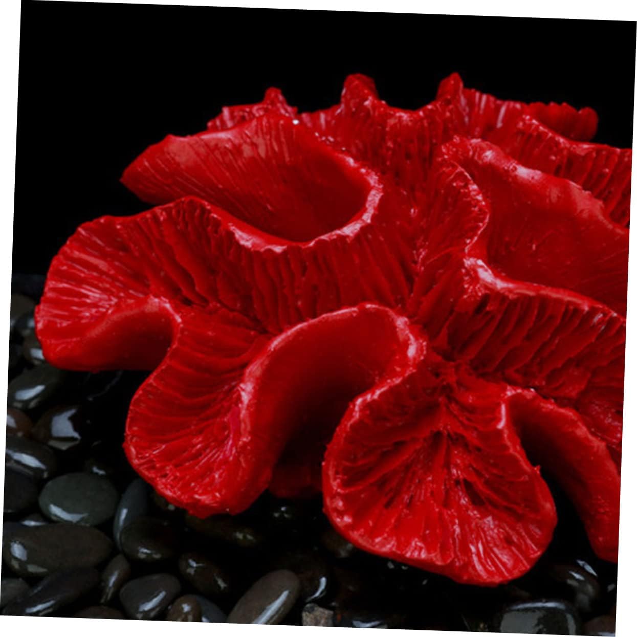 3 Pcs Fish Tank Fake Coral Cat Tent Botanical Decor Fish Tank Coral Terrarium Tank Aquarium Artificial Grass Glass Decor Artificial Fish Tank Plants Faux Red C